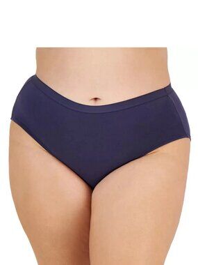 Jenni Women's 1-Pack Plus Size Cotton Hipster Panty, Nairobi Dusk Purple